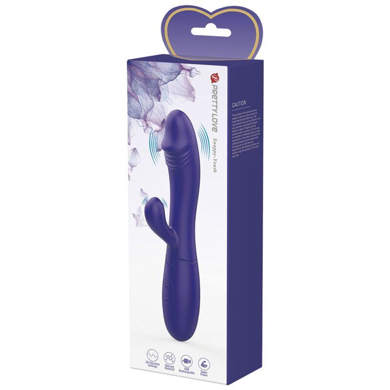 PRETTY LOVE VIBRADOR SNAPPY YOUTH E ESTIMULADOR DE PONTO G VIOLETA