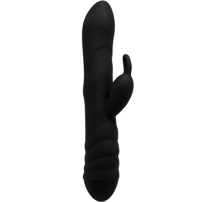 ADRIEN LASTIC VIBRADOR TWISTER E ROTADOR MASSAGER COELHO PRETO