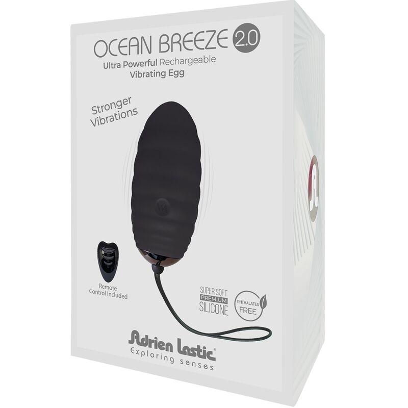 ADRIEN LASTIC OCEAN BREEZE 20 OVO VIBRAToRIO RECARREGaVEL CONTROLE REMOTO PRETO