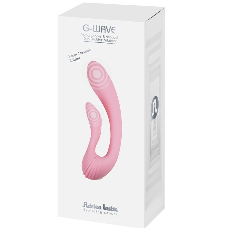 ADRIEN LASTIC VIBRADOR DUPLO COELHO G WAVE ROSA