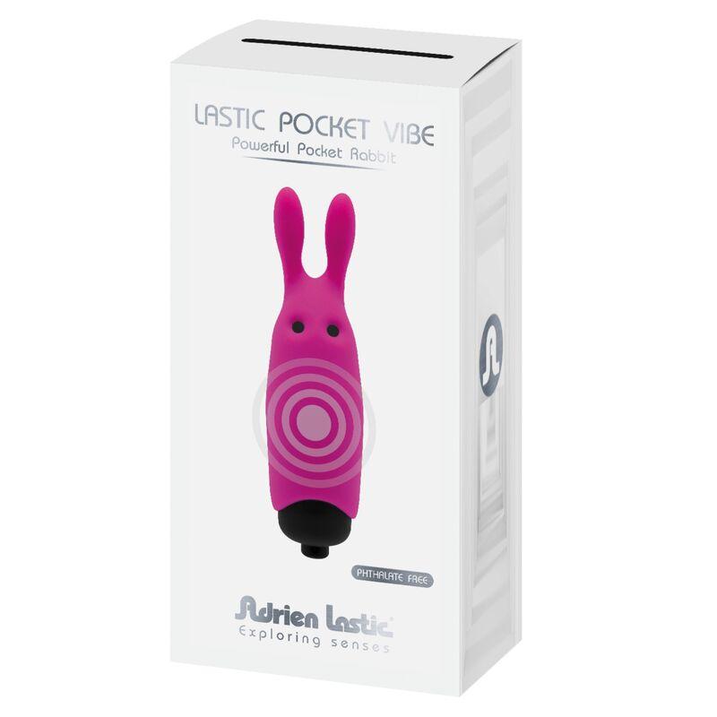 ADRIEN LASTIC VIBRADOR DE COELHO ROSA DE BOLSO LASTIC