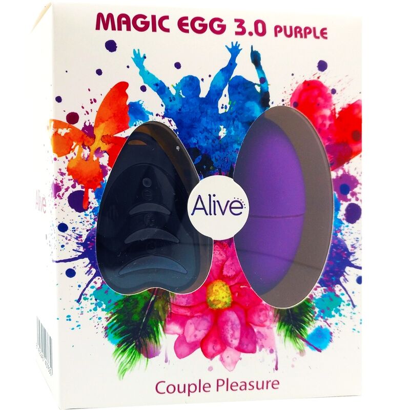 ALIVE MAGIC EGG 30 OVO VIBRAToRIO CONTROLE REMOTO VIOLETA