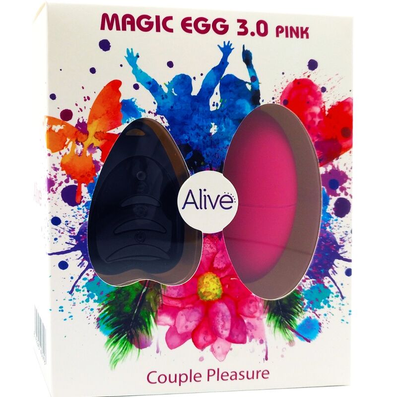 ALIVE MAGIC EGG 30 OVO VIBRAToRIO CONTROLE REMOTO ROSA