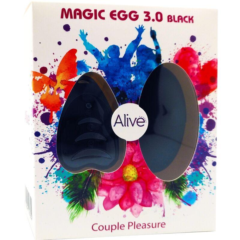 ALIVE MAGIC EGG 30 VIBRANDO OVO CONTROLE REMOTO PRETO