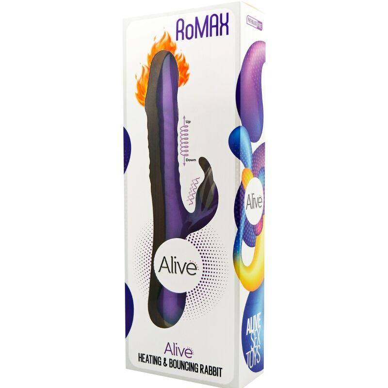 ALIVE ROMAX VIBRADOR COELHO SILICONE VIOLETA