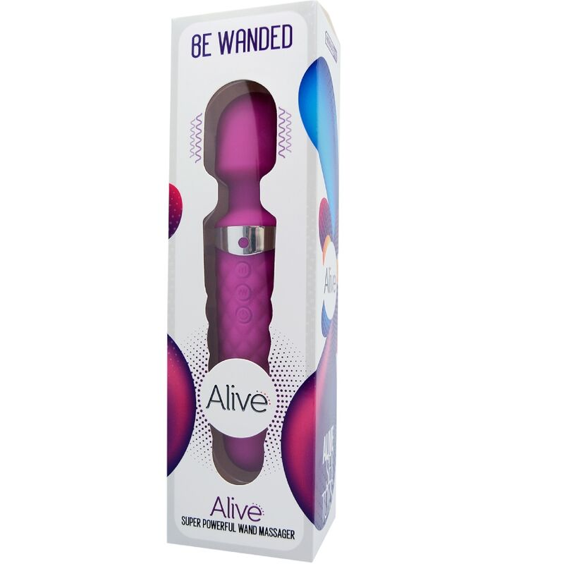 ALIVE BE WANDED VIBRADOR MASSAGER ROXO