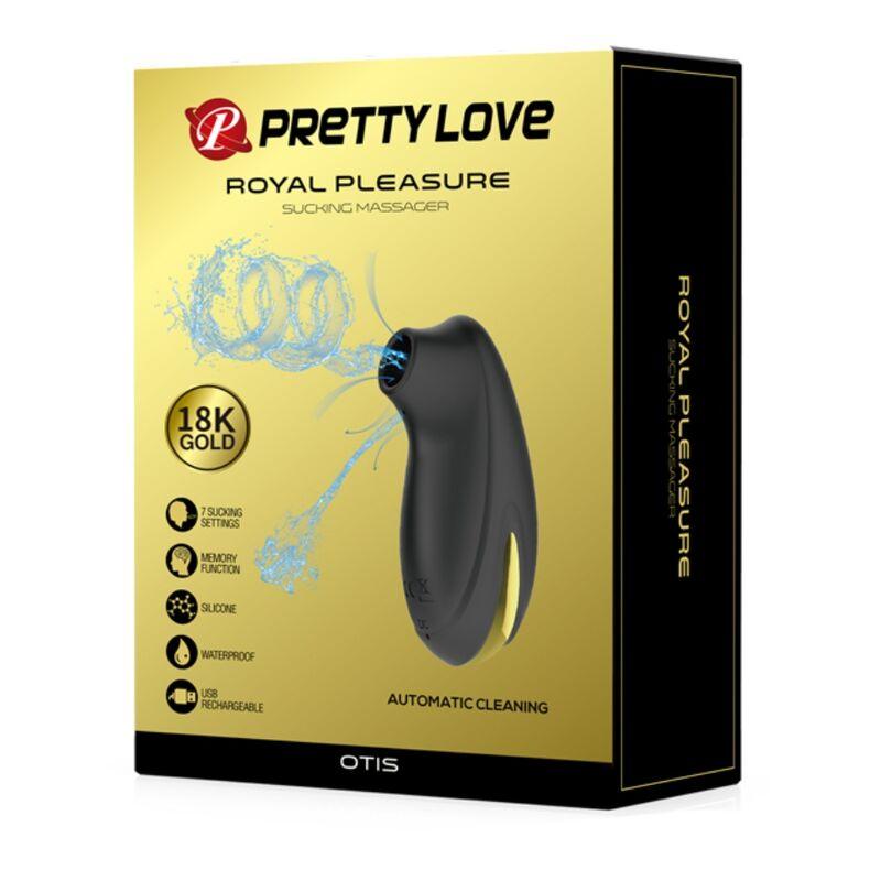 PRETTY LOVE MASSAGER DE SUCO DE LUXO RECARREGVEL PRETO