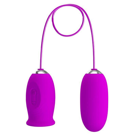 PRETTY LOVE VIBRADOR RECARREGVEL DAISY DUAL EGG ROXO