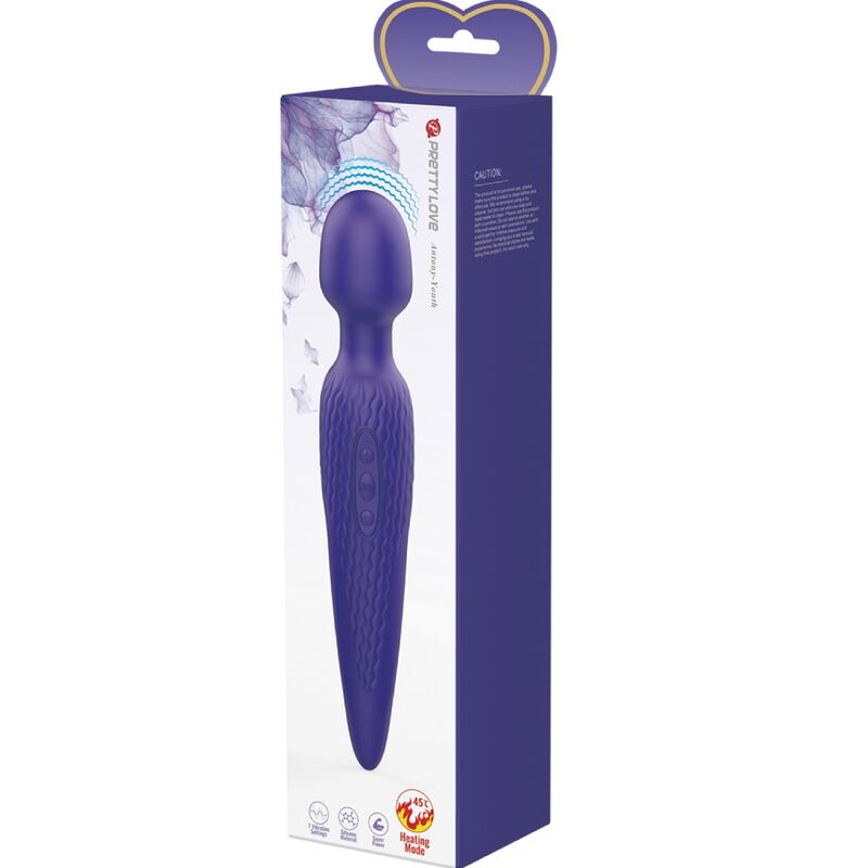 PRETTY LOVE ANTONY YOUTH WAND VIBRADOR VIOLETA EFEITO DE CALOR