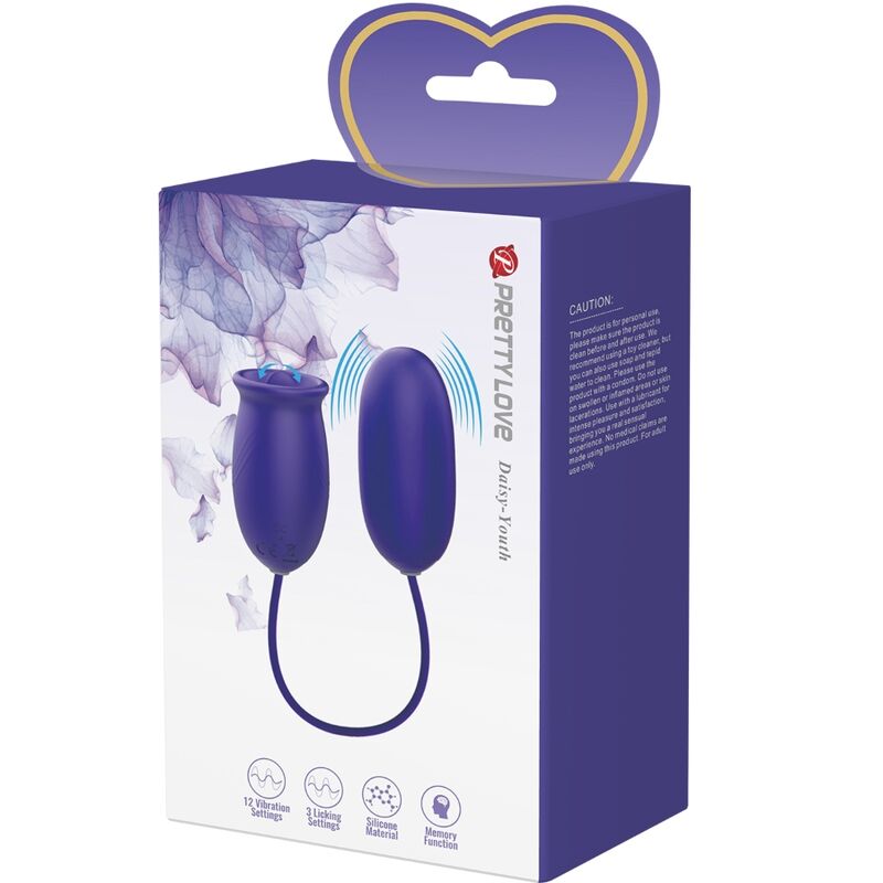 PRETTY LOVE ESTIMULADOR VIBRADOR RECARREGVEL DAISY YOUTH VIOLET