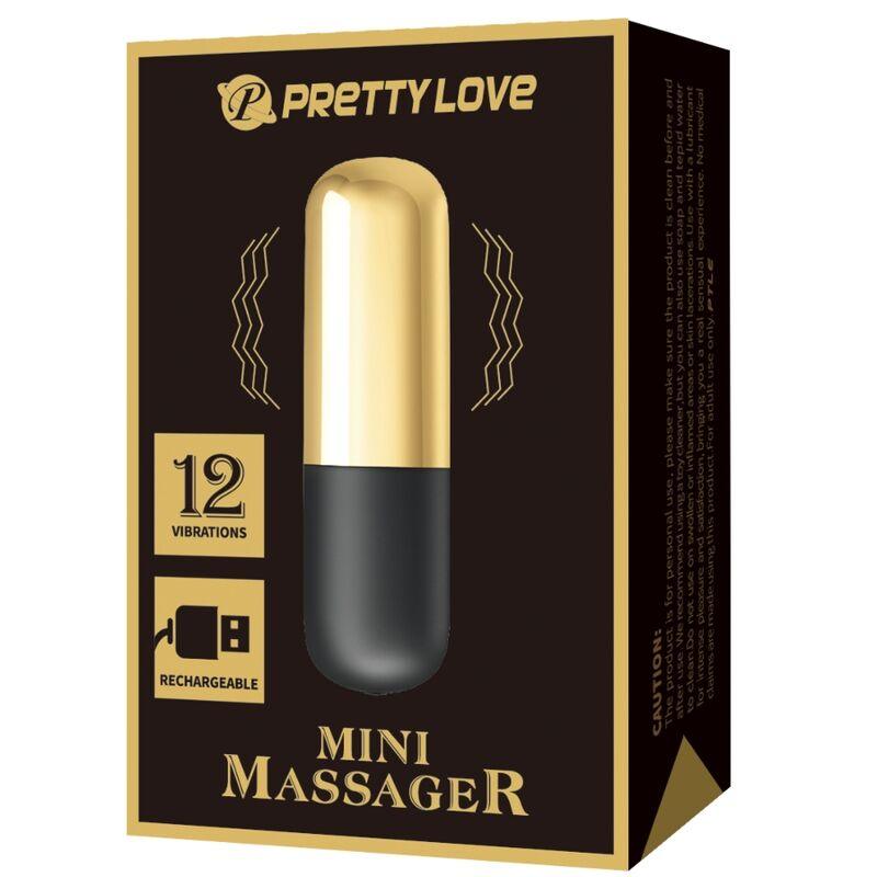 PRETTY LOVE VIBRADOR BALA RECARREGVEL DOURADO