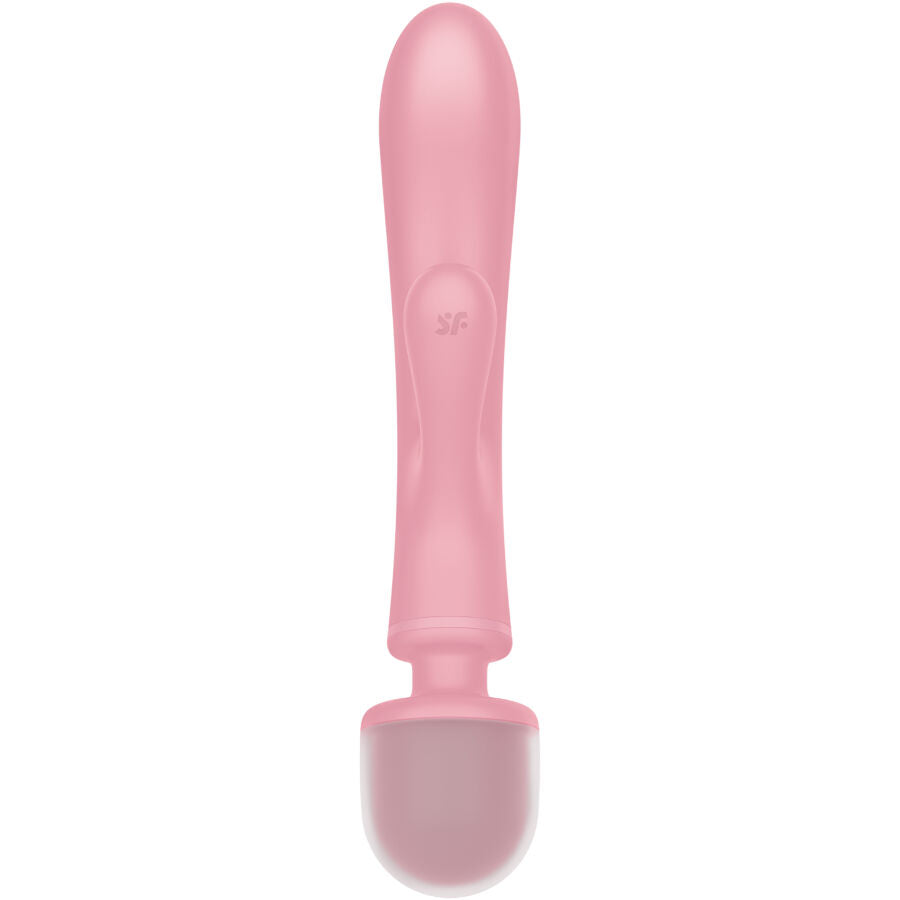 SATISFYER TRIPLE LOVER RABBIT VIBRADOR MASSAGER ROSA