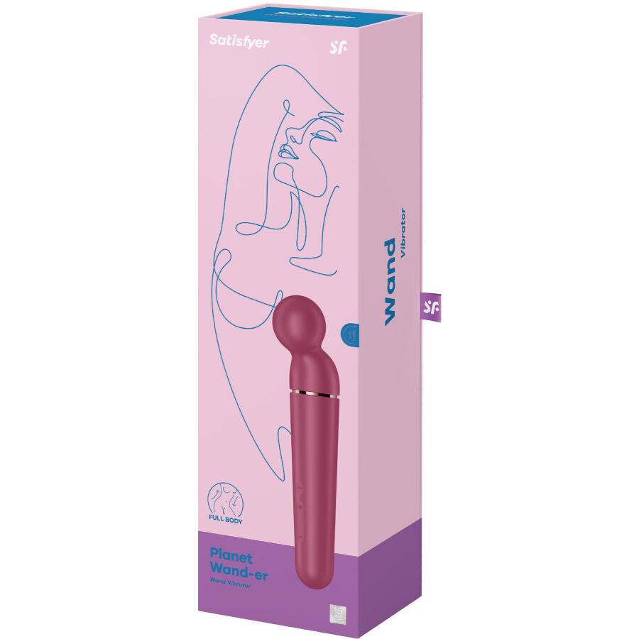 SATISFYER PLANETA WAND ER VIBRADOR MASSAGER BERRY