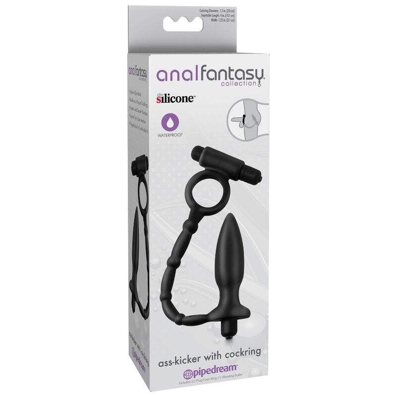 ANAL FANTASY MINI ESTIMULADOR ANAL COM ANEL E BALA VIBRANTE