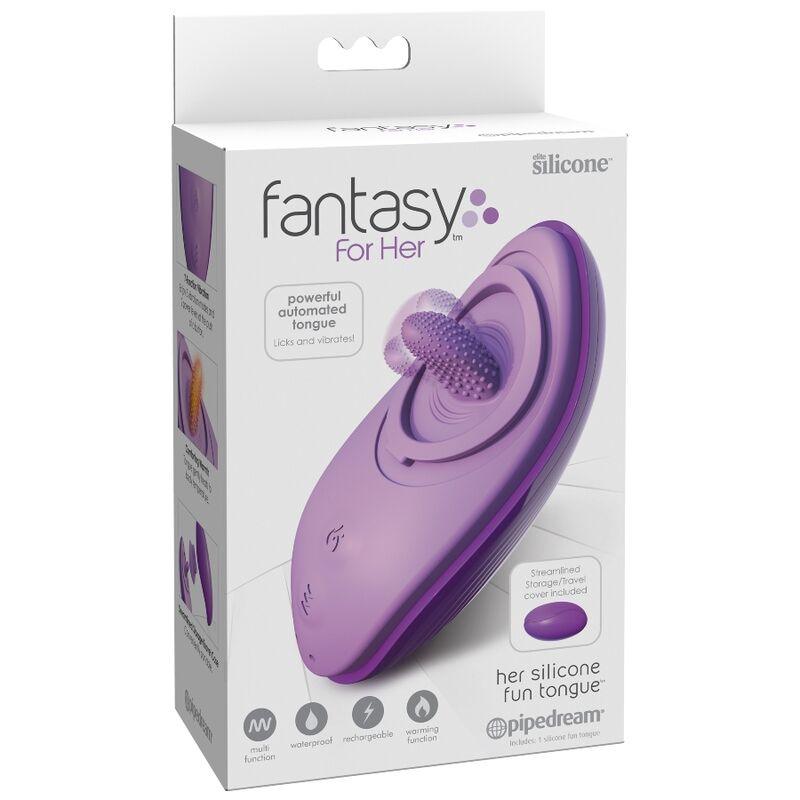 FANTASY FOR HER LiNGUA DIVERTIDA DE SILICONE ROXA