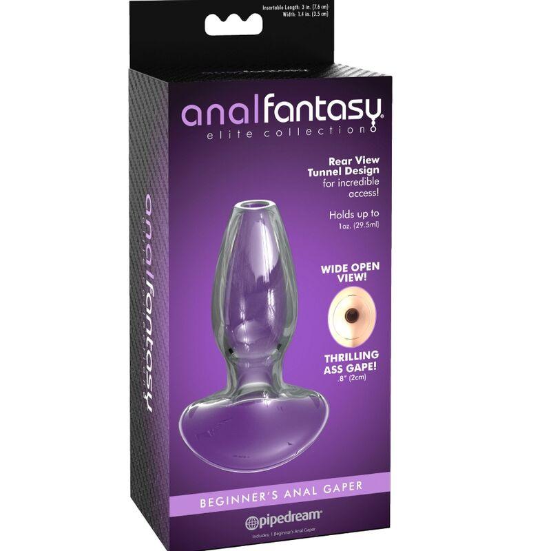 ANAL FANTASY ELITE COLLECTION DILATOR ANAL GAPER PARA INICIANTES CRISTAL TAMANHO S