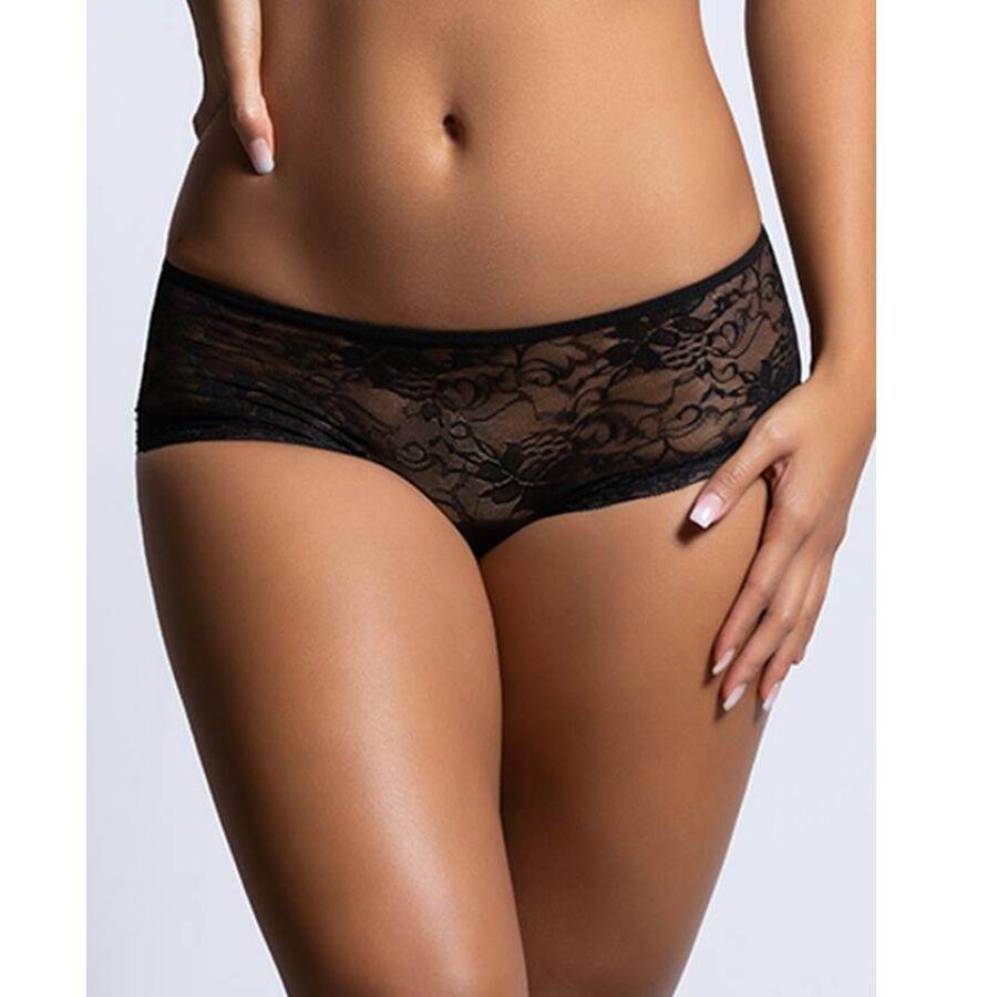 QUEEN LINGERIE CALCINHA DE RENDA FLORAL COM ABERTURA NAS COSTAS S M