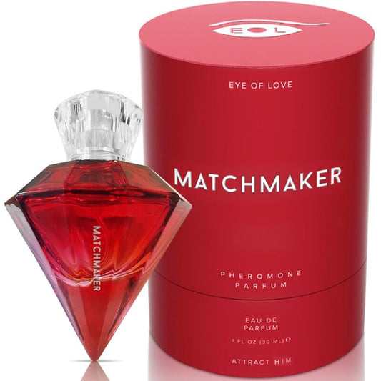 EYE OF LOVE PERFUME DE FEROMoNIO DE DIAMANTE VERMELHO MATCHMAKER ATTRACT HIM 30 ML