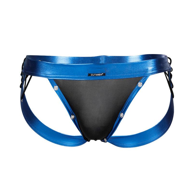 CUT4MEN JOCKSTRAP DESIRE CUERO AZUL S