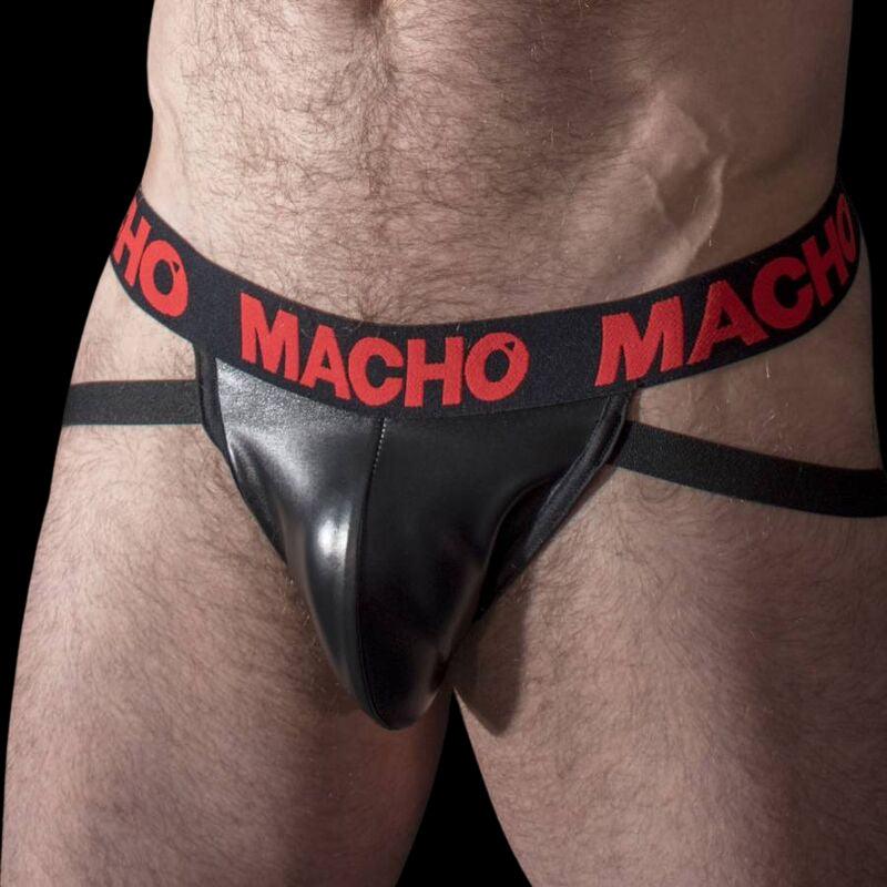 MACHO MX25RC JOCK COURO VERMELHO S