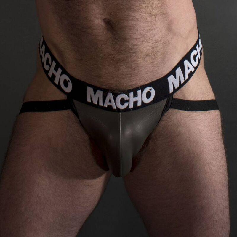 MACHO MX27GR JOCK COURO CINZA BEGE S