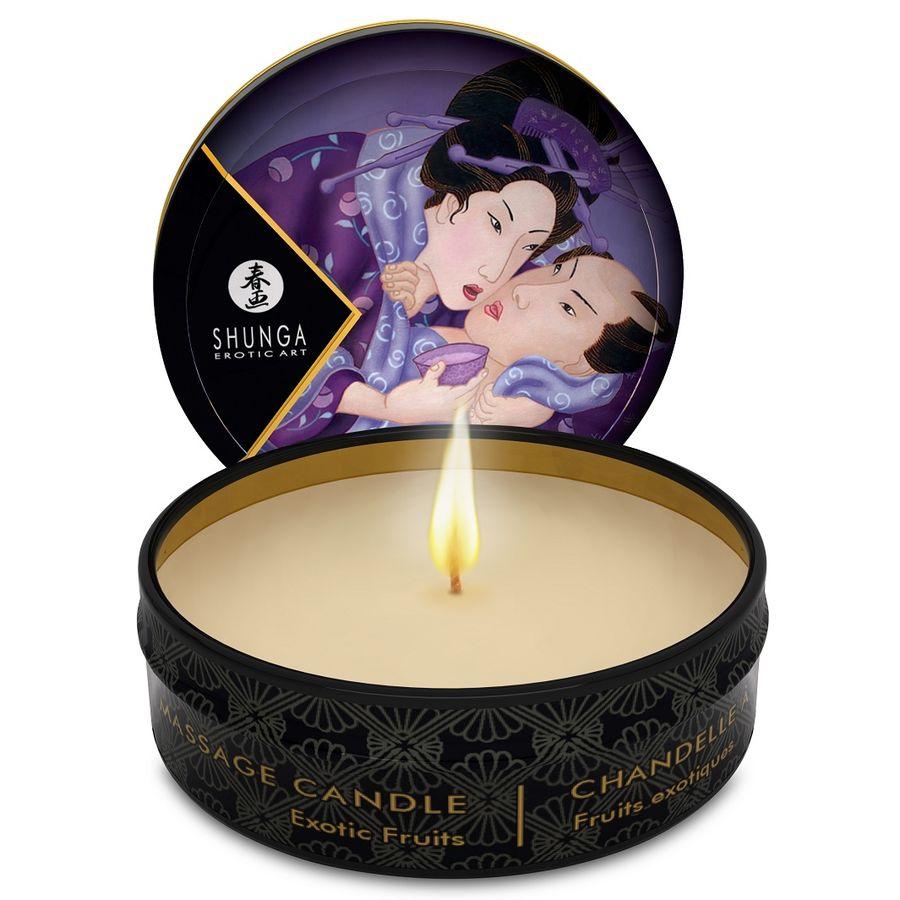 SHUNGA MINI CARESS BY CANDELIGHT VELA DE MASSAGEM DE FRUTAS EXoTICAS 30 ML