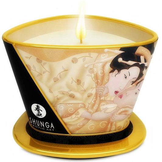 SHUNGA MINI CARESS BY CANDELIGHT VANILLA MASSAGE VELA 170 ML