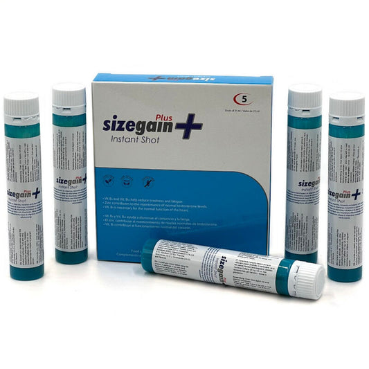 500 COSMETICS SIZEGAIN PLUS INSTANT SHOT MALE ENERGIZER 5 UNITS