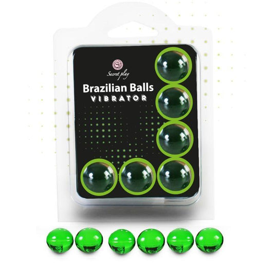 SECRETPLAY CONJUNTO 6 BOLAS BRASILEIRAS VIBRADOR