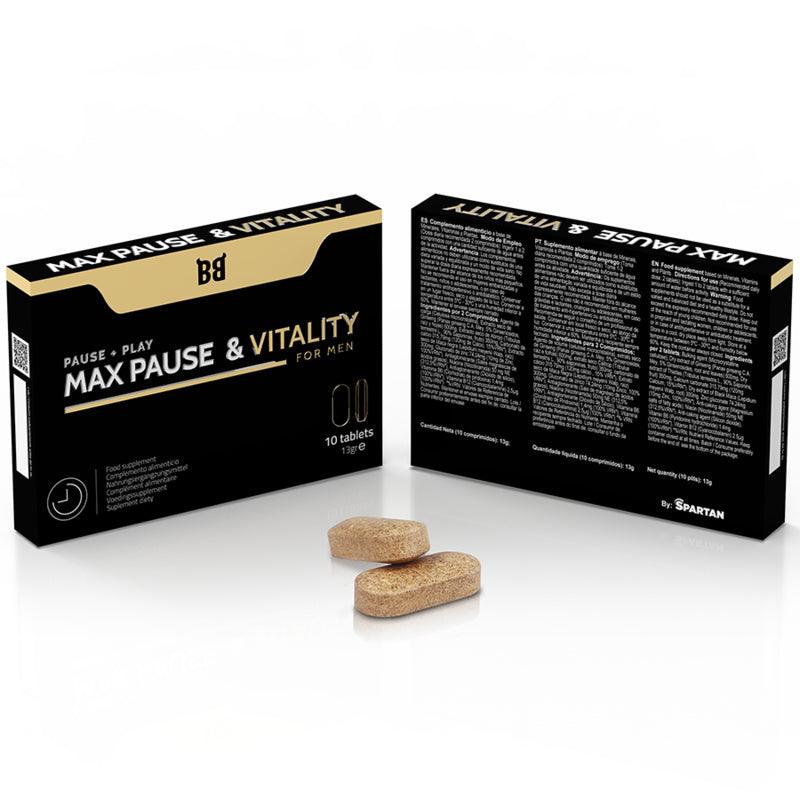 BLACK BULL MAX PAUSE E RETARDANTE DE VITALIDADE PARA HOMENS 10 CaPSULAS