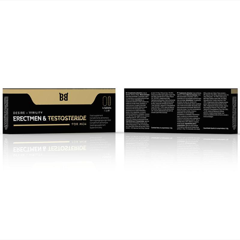 BLACK BULL ERECTMEN PODER DE TESTOSTERIDA E TESTOSTERONA PARA HOMENS 4 CaPSULAS