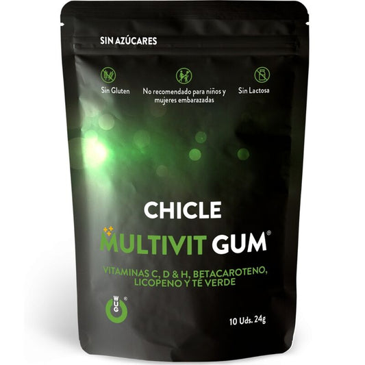 WUG GUM MULTIVIT VITAMIN C H D BETA CAROTENE LYCOPENE AND GREEN TEA 10 UNITS