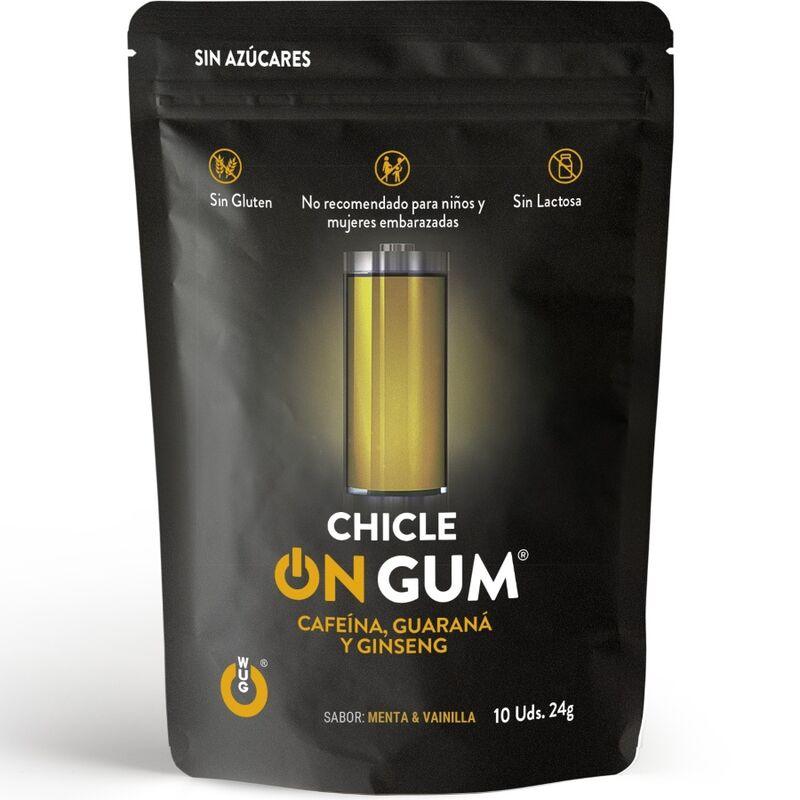 WUG GUM ON CAFFEINE GINSENG AND GUARANA GUM 10 UNITS