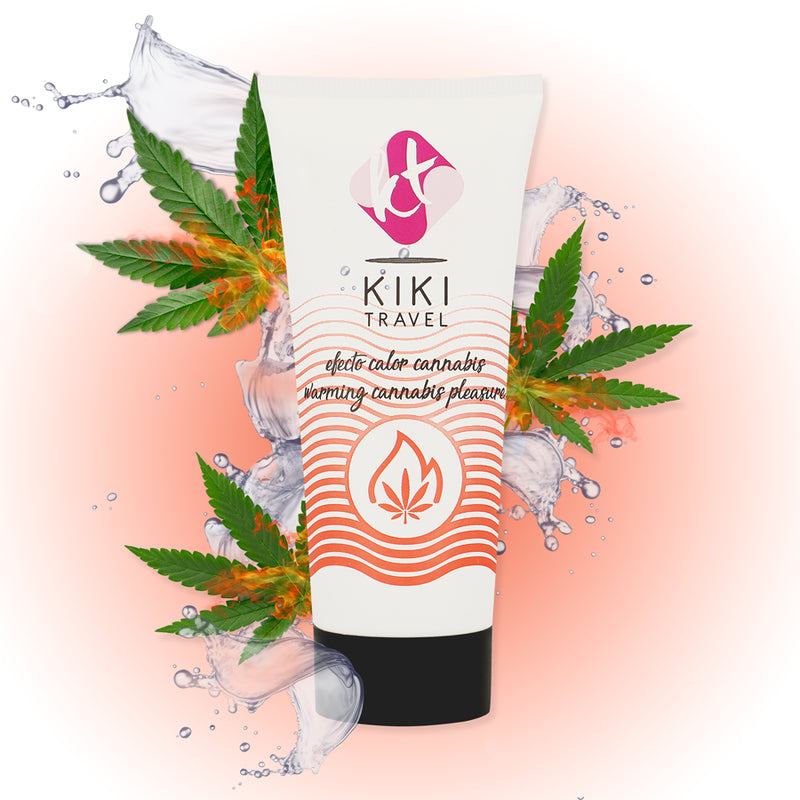 KIKi TRAVEL CANNABIS LUBRIFICANTE DE EFEITO QUENTE 50 ML