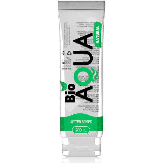 BIOAQUA LUBRIFICANTE INGREDIENTES NATURAIS a BASE DE aGUA 200 ML