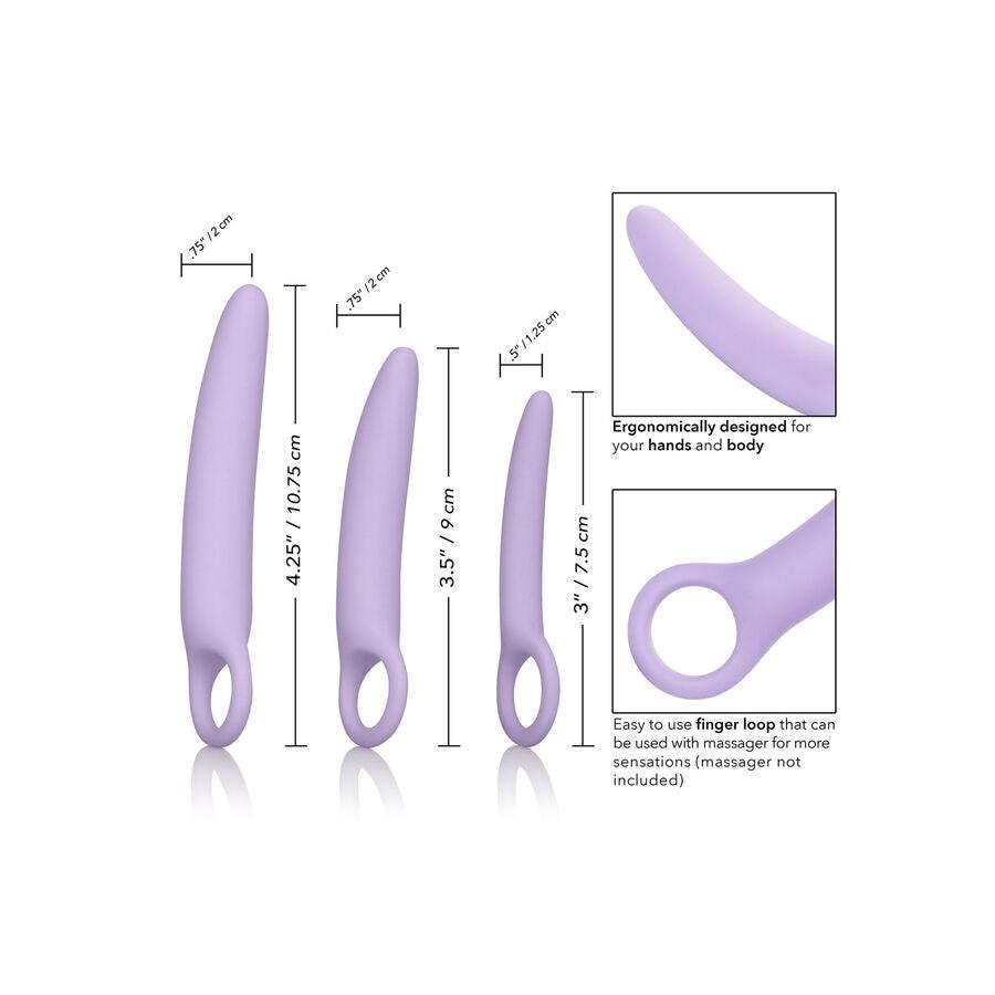 CALIFORNIA EXOTICS DR LAURA BERMAN ALENA CONJUNTO DE 3 DILATADORES DE SILICONE