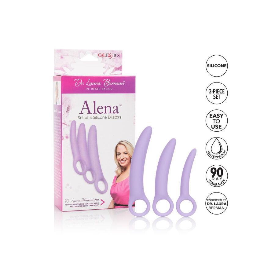 CALIFORNIA EXOTICS DR LAURA BERMAN ALENA CONJUNTO DE 3 DILATADORES DE SILICONE