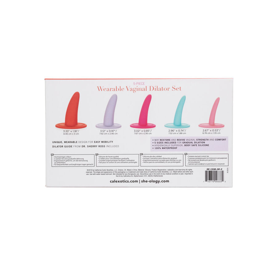 CALIFORNIA EXOTICS KIT 5 PCS DILATADORES VAGINAIS OU ANAIS MULTICOLOR