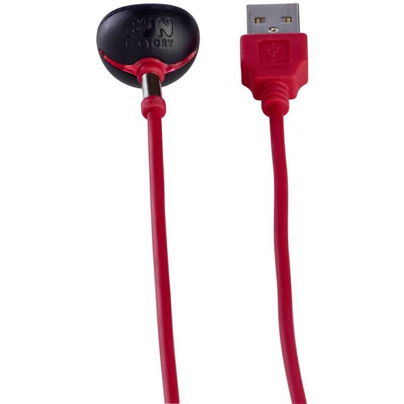 FUN FACTORY CARREGADOR MAGNeTICO USB VERMELHO