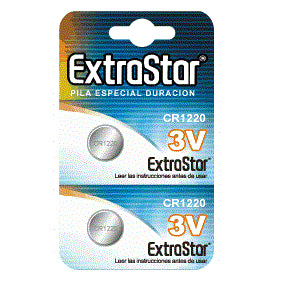 EXTRASTAR PACOTE DE BATERIAS CR1220 3V 2