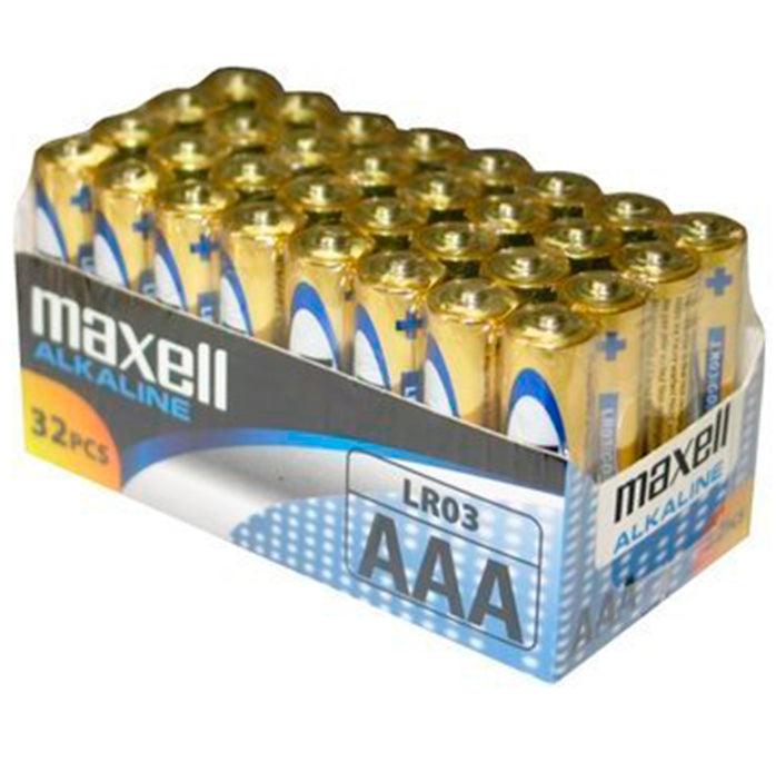 MAXELL PACOTE DE BATERIAAAA LR03 32 UDS