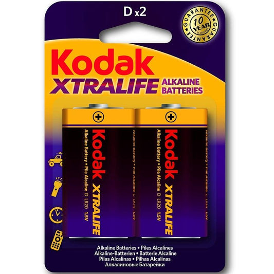 KODAK BATERIAS ALCALINAS XTRALIFE LR20 D LR20 15V