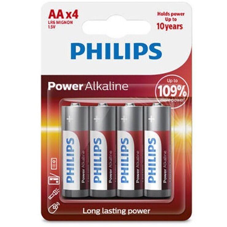 PHILIPS BATERIA ALCALINA DA PHILIPS POWER AA LR6 4