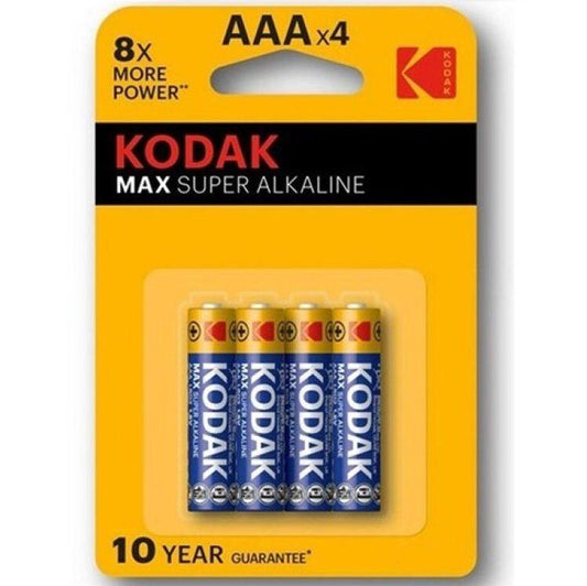 KODAK BATERIA SUPER ALCALINA MAX AAA LR03 4