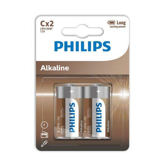 PHILIPS PILHAS ALCALINAS C LR14 BLISTER2