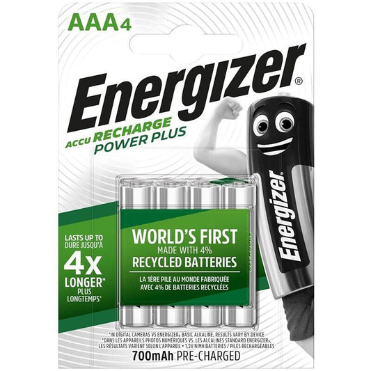 ENERGIZER BATERIAS RECARREGVEIS AAA4 BLISTER 4