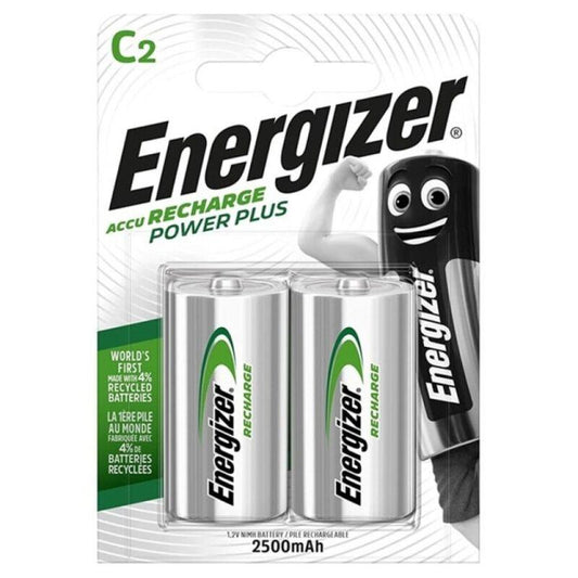 ENERGIZER BATERIA RECARREGVEL POWER PLUS HR14 C 2500mAh 2 UNIDADE