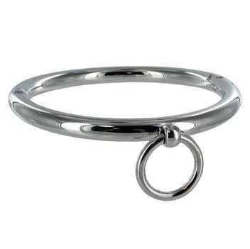 METAL HARD COLAR BDSM COM ANEL 10CM