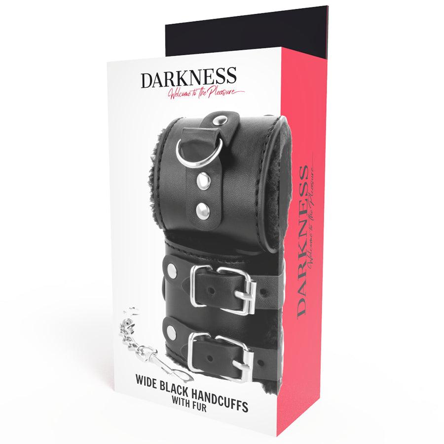 DARKNESS ALGEMAS DE COURO AJUSTVEIS PRETAS COM FORRO