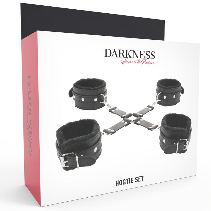 DARKNESS ALGEMAS DE COURO PARA PeS E MaOS PRETAS